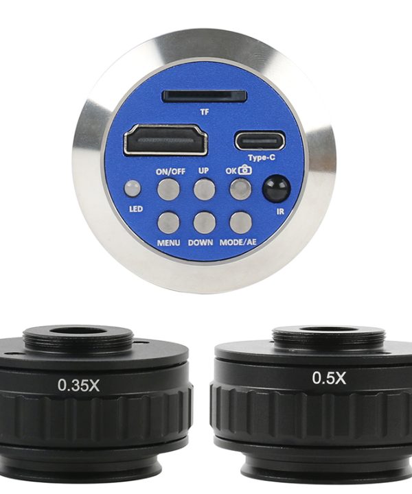 48mp 4K 1080P HDMI video kỹ thuật số máy ảnh 0.35x 0.5x CTV Adapter ống kính cho trinocular sinh học kính hiển vi Stereo