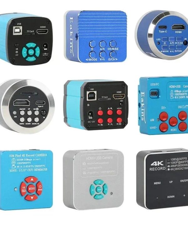 55mp 48mp 24MP 60fps 4K HDMI USB Loại C Video kính hiển vi camera C mount microscopio phòng thí nghiệm điện thoại máy tính bảng BGA IC hàn sửa chữa
