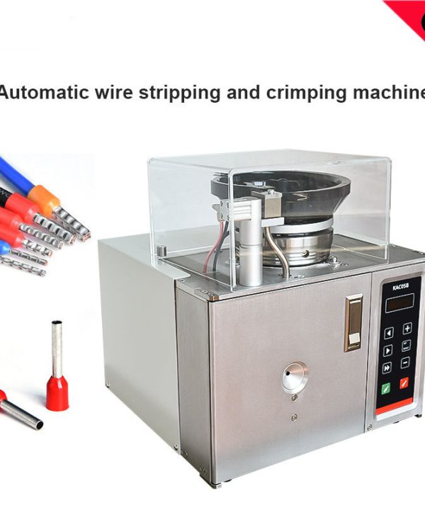 Máy bấm cos tự động Tự động dây tước và uốn tóc bồng máy cách điện thiết bị đầu cuối dây đấm máy rung tấm thức ăn 0-4mm vuông khai thác terminal crimping machine