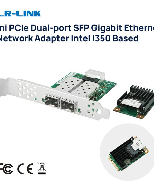 LR-LINK 2203pf-2sfp Dual-Port Mini PCI-Express card mạng Gigabit Ethernet sợi quang Lan Mạng Adapter Intel i350 NIC