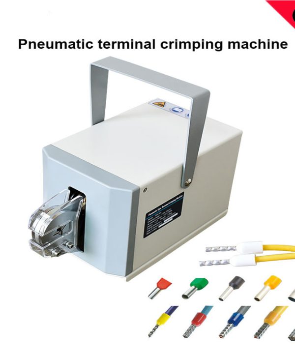 Máy bấm cos tự động 0.08-10 Mm Vuông Xách Tay Ống Loại Cách Điện Kết Nối Crimper Khí Nén thiết Bị Đầu Cuối Uốn Tóc Bồng thiết Bị Đầu Cuối máy Cho Dây Kẹp terminal crimping machine