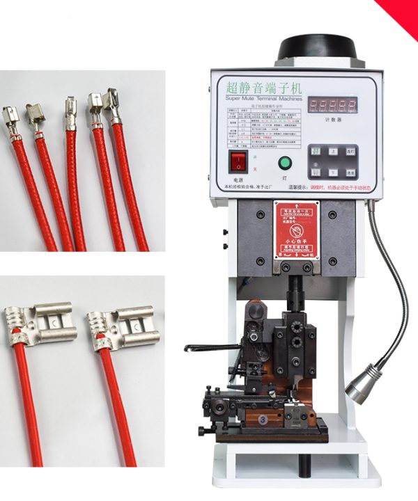 Máy bấm cos tự động máy uốn đầu dây ồn thấp không tiếng ồn tốc độ cao máy uốn cáp phẳng tự động 6t Hỗ trợ nhiều đầu nối đầu nối terminal crimping machine