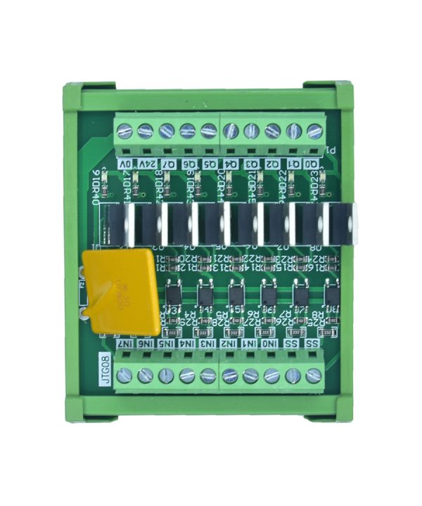 Bảng Khuếch Đại Đầu Ra PLC Khối Mô-đun Bóng Bán Dẫn 8 Bảng Ioo Bộ Cách Ly Bảo Vệ Điều Khiển DC 12-24V
