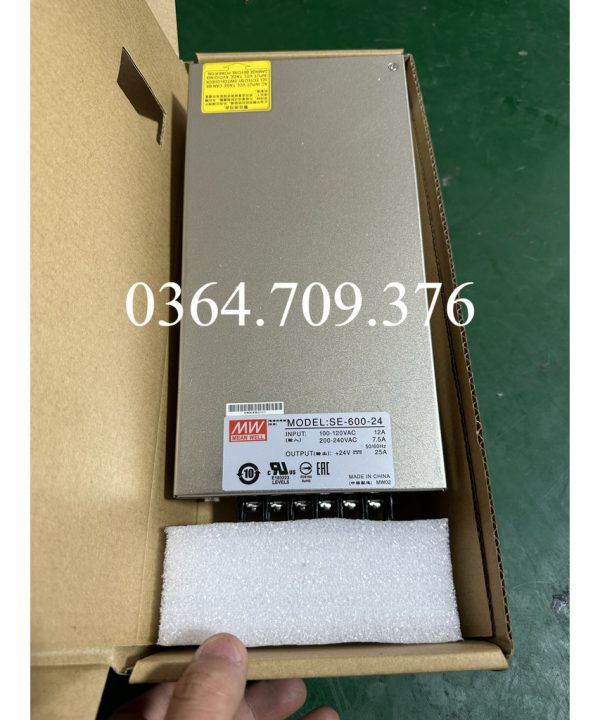 Bộ Nguồn Mean Well Nguồn Điện Chuyển Mạch SE-600-24 600W 24V 25A