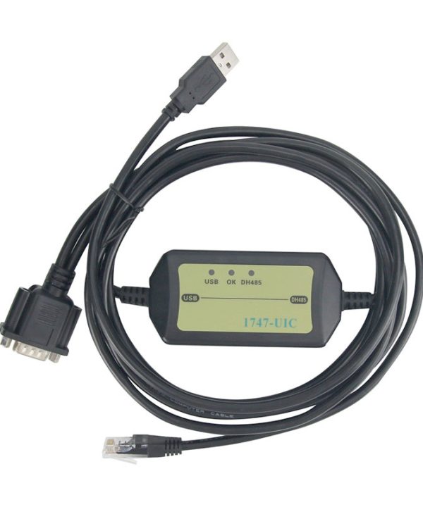 Amsamotion 1747-UIC USB to DH485 Allen Bradley Slc 500 Usb To Dh485 PLC Programming Cable RS485 RS232 Interface Converter