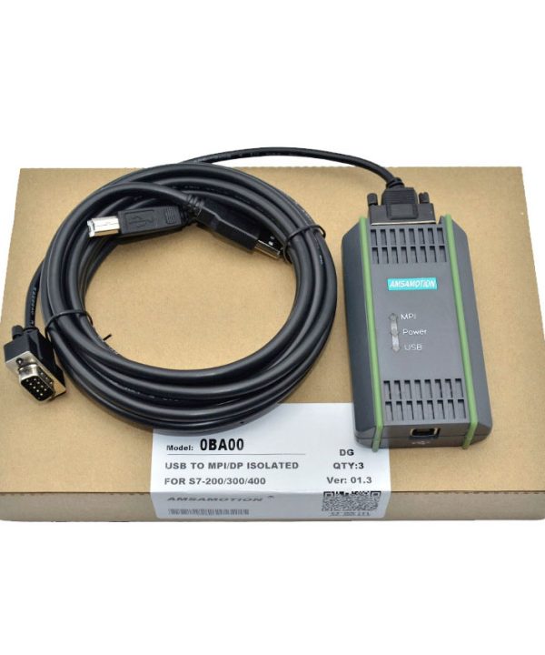 Amsamotion 6GK1571-0BA00-0AA0 USB-MPI PPI Programming Cable for Siemens S7-200/300/400 PLC