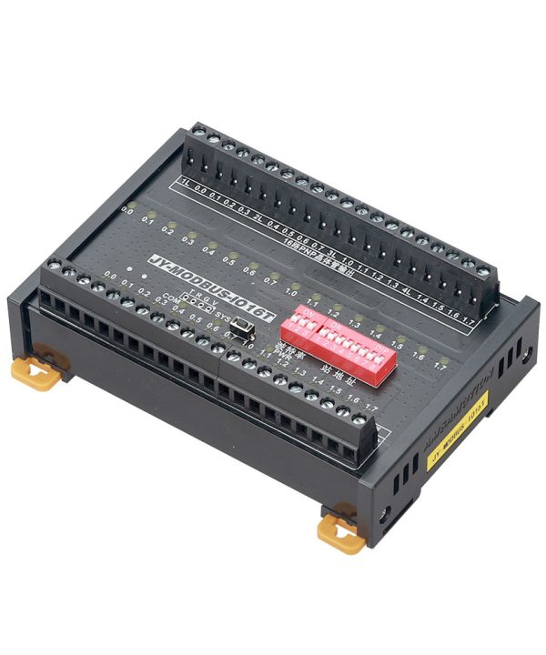 Amsamotion JY-MODBUS-IO16T Modbus RTU Digital IO Module 16DI 16DO Transistor RS485