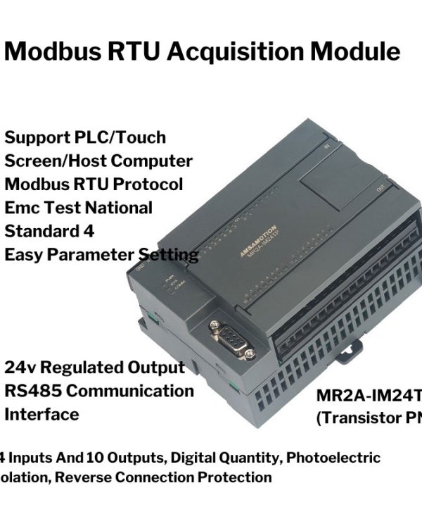 Amsamotion MR2A-IM24TP Modbus RTU I/O Module with 14DI 10DO Transistor