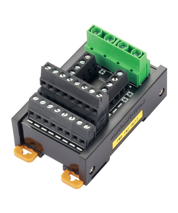 Amsamotion PWR-IN2-OU12 Power Splitter Distribution 2 input 12 output DIN Rail Mount Screw Terminal Block Split Box
