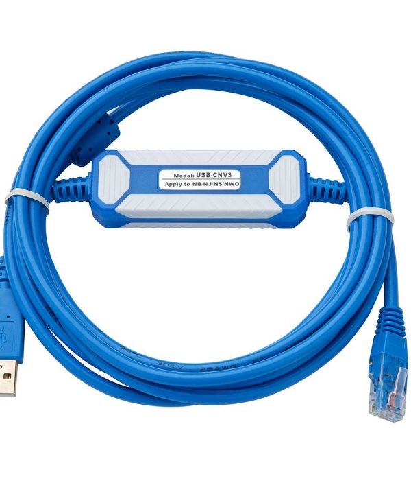 Amsamotion USB-CNV3 Fuji PLC Programming Cable for NB NJ NS NW0 Series