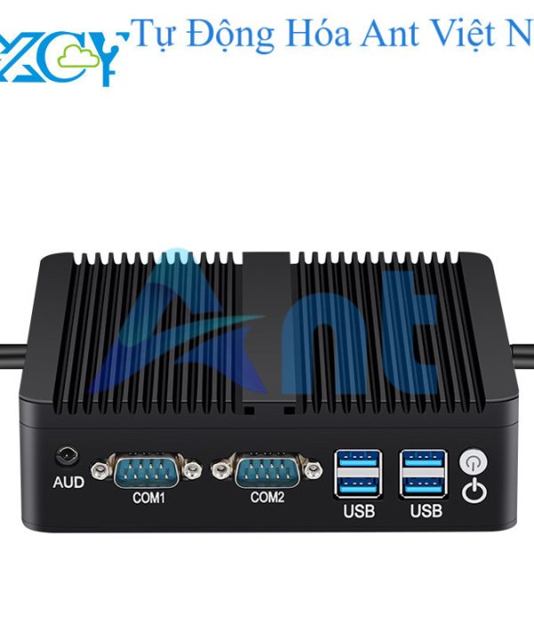 XCY Mini PC Intel Celeron j4125 j6412 2X Gigabit Ethernet 2X Com RS232 RS485 6x USB hỗ trợ wifi 4G LTE Windows 10 Linux